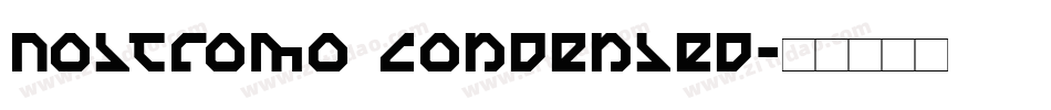 Nostromo Condensed字体转换